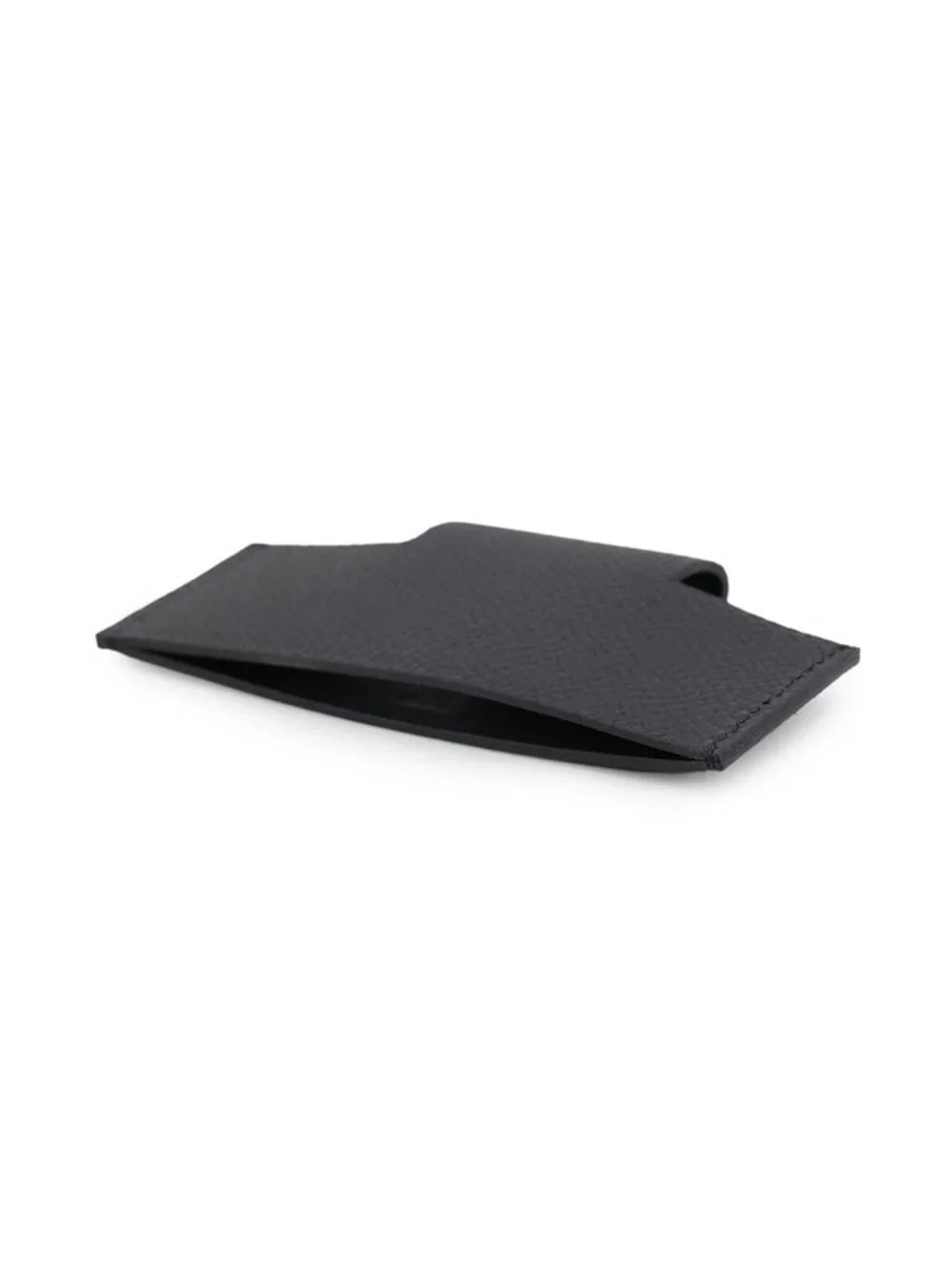 Hermes Card Case Pocket Black Epsom Business Holder